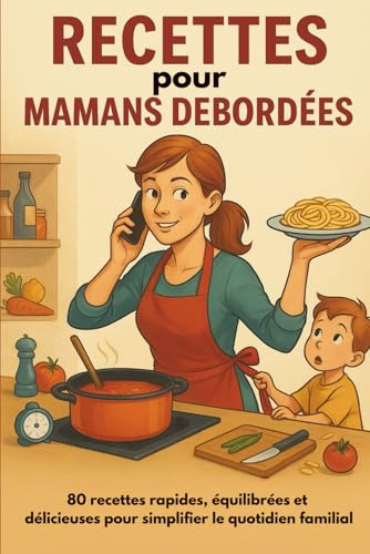 RECETTES pour MAMANS DÉBORDÉES: 80 recettes rapides, équilibrées et délicieuses pour simplifier le quotidien familial