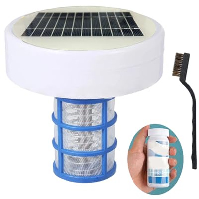 Nettoyeur de piscine flottant automatique solaire ioniseur en cuivre dispositif de réduction du chlore purificateurs de piscine facile à utiliser nettoyant flottant automatique pour spa jacuzzi