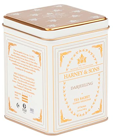 Harney & Sons, Darjeeling, 20 Tea Sachets, 1.4 oz (40 g)