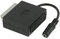 CABLEPELADO Adattatore SCART per cuffie | SCART femmina con uscita audio per cuffie | Adatto per TV senza uscita cuffie | 20 cm | Nero