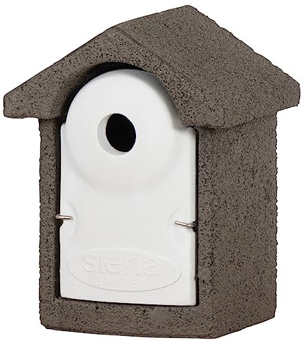 Nistkasten grau 28 mm Holzbeton Kiefer, Fichte FSC 100%