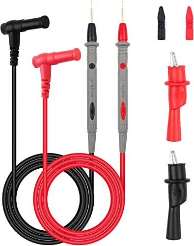 Messleitungen, Hanibos 1000V / 20A Multimeter Kabel Prüfkabel Multimeter Zubehör mit Krokodilklemmen, Testkabel Messspitzen Set für Multimeter(4Pcs)