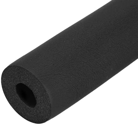 QUARKZMAN Skumrör för att stödja handtag, yttre rörisolering rörbeläggning, 20 mm ID 50 mm (2 tum) OD 1 m svart