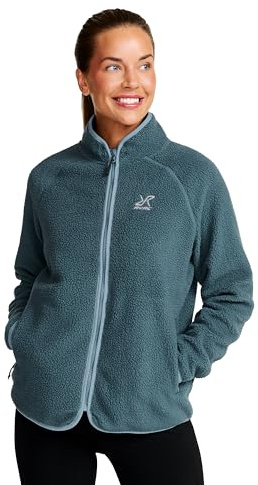 RevolutionRace Canyon Full-Zip Pile Fleece für Damen, Outdoor Fleecejacken perfekt für Wanderungen und Outdoor-Abenteuer, Orion Blue/Blue Mirage, XS