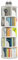 WUDLEP 5 Tier Rotating Bookshelf, 360° Revolving Corner Bookcase, Floor-Standing Stackable Rotating Display Tower with Baffle for Home Office Living Room Study 160×46×46CM, White