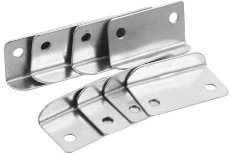 NUOBESTY 20 Pièces Plaque de Verrouillage Métallique à Angle Droit pour Tiroir Lot de Accessoires de Sécurité pour Meubles Armoire Bureau et Maison Durable et à Usure