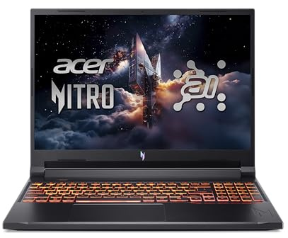 acer, Nitro V 16, AI PC, Gaming Laptop, 16 inches, WUXGA Display Anti-Glare, AMD Ryzen 7 8845HS, 16 GB RAM, 512 GB SSD, GeForce RTX 4060, Windows 11 Home, QWERTY Keyboard, Obsidian Black, ANV16-42