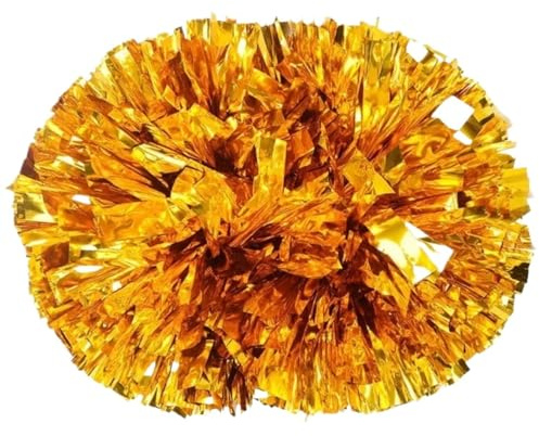 Fluffy pompon, Cheerleading Pom Poms Paket med 6 30cm Flerfärgad(Gold)