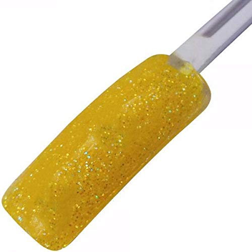 Acrylic Nail coloured Powder Refill Foil bag 10g Koi Nails Eu Pro Glitter colour (Yellow Glitter)