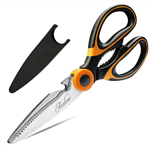 Kitchen Shears, Acelone Premium Heavy Duty Shears Ultra Sharp Stainless Steel Multi-Function Kitchen Scissors for Chicken/Poultry/Fish/Meat/Vegetables/Herbs/BBQ