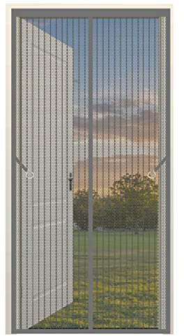 Zanzariera Per Finestre Zanzariere 110 x 300 cm Tenda Zanzariera Con Magneti Facile Da Installare Porta Zanzariera Magnetica Tenda Anti-Insetti Per Interni Ed Esterni, Grigio