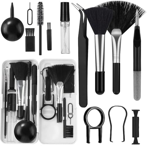 PARENCE - Kit de Nettoyage Électronique 17-en-1 – Entretien Complet pour Smartphones, Ordinateurs, Claviers, Écouteurs et Appareils Photo - Outils de précision, Étui Inclus
