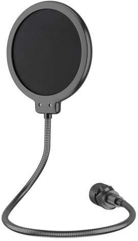 LINCO Microphone Pop Filter Shield with O Clamp for Blue Yeti PF1501