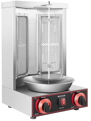 Kebap Griddlep - Barbecue a gas da 3000 W, con 2 tubi di riscaldamento, per la casa, il campeggio, i ristoranti