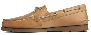 Sperry Mens Leeward 2-Eye Boat Shoe, Sahara, 9.5