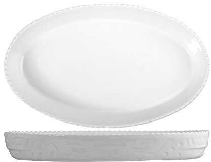 Saturnia Pirofila Ovale 36X22 Porc.BCA