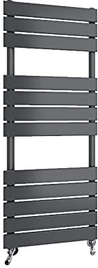Towel Rail Radiator Flat Panel Designer Central Heating RADs Anthracite 1200x450mm