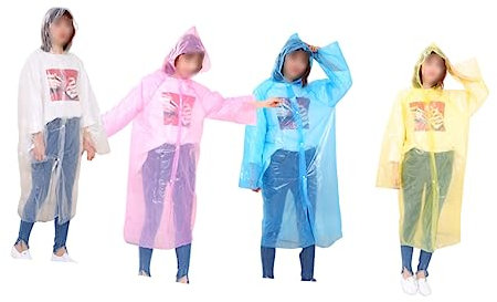 Zerodeko 4 Stück Sicherheitsoverall Einwegoveralls Medizinischer Overall Isolationsoverall Polypropylen-overalls Chirurgische Overalls Schutzanzug Isolationsarbeitsanzug Poncho Mit Hut Kind