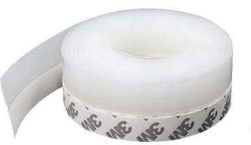 YOYEAH 1 striscia sigillante autoadesiva, in silicone, insonorizzante e antipolvere, 5 m di giunzione trasparente