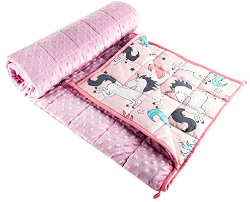 Sleepymoon Couverture lestée lourde (Rose, 100 x 150 cm, 2 kg)