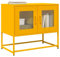 Juroupi Meuble TV Jaune Moutarde 68x39x60,5 cm Acier laminé à Froid,Meuble TV,Table Basse Salon Meuble TV,Table Basse LED Couleurs