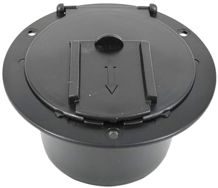 Milageto Tapa de Acceso para Cable eléctrico genérico Instalación fácil Piezas de Repuesto, Negro