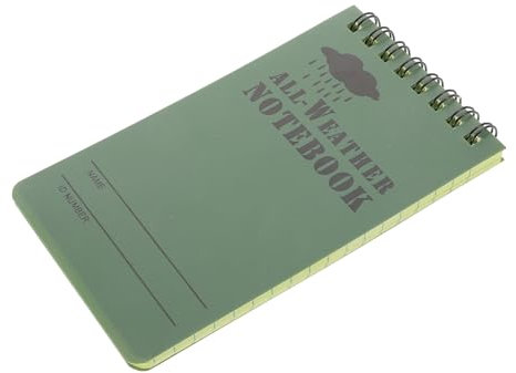 POPETPOP Outdoor Notizbuch Wasserdichtes Spiral-notizbuch Grünes Camouflage Robustes Design Für Camping Reisen Und Kreative Notizen