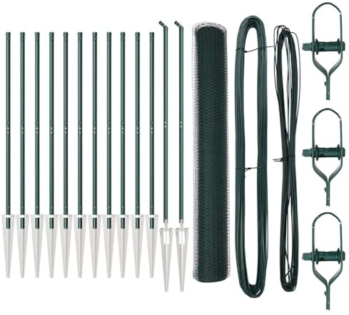 vidaXL Set di Recinzione Set di 2 Verde Foresta