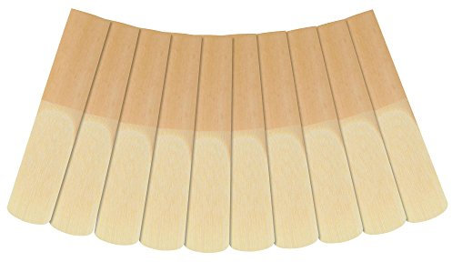 Classic Cantabile ASB-20 10er Pack Altsaxophon Blätter (Stärke: 2.0, Es-Stimmung, deutscher Schnitt, langlebig, Schilfrohrholz, einzeln verpackt in Kunststoffhüllen)