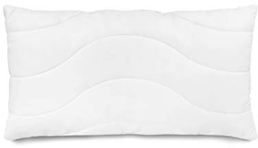 Traumnacht Komfort Kopfkissen mit Bezug aus reiner Baumwolle, Öko-Tex zertifiziertes Kopfkissen mit Reißverschluss, 40x80 cm, entwickelt in Deutschland