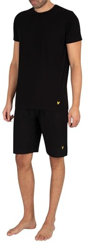Lyle & Scott Mens Jersey Pyjama Set Black M