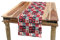ABAKUHAUS London Tischläufer, Retro UK Europa Reise, Esszimmer Küche Rechteckiger Dekorativer Tischläufer, 40 x 180 cm, Grau Dunkelrosa