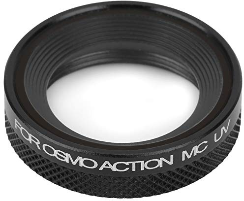 VBESTLIFE Filtro per Lenti UV, per videocamera OSMO Action, Accessorio Impermeabile in Vetro, Assorbimento dei Raggi UV, Impermeabile, antiolio, antivegetativa, AntiGraffio