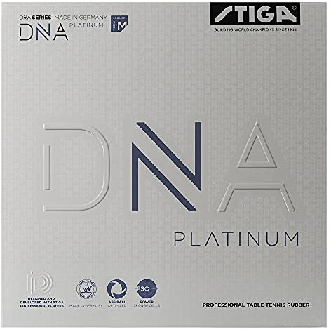 STIGA Unisex-Adult DNA Platinum M Tischtennisbelag, Rot, 2.3