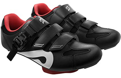 Peloton Unisex Adult Cycling Shoe, Black, Red, 13 Women/11 Men US