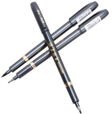 NUOBESTY 3St schreibutensilien kaligraphiestift kalligrafie kalegrafiestifte Kalligraphie Pinsel Beschriftung japanischer pinselstift Schriften kopieren Schreibpinsel Stift unterschreiben