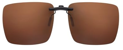EyeOrion Montatura in metallo Bordo Lenti Polarizzate Occhiali da sole Clip 1C, bronzo, 51 * 61