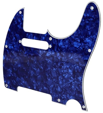 Earl Pickguard per Chitarra PVC per Telecaster - Elegante Piastra per la Guardia della Chitarra i -scratch per Musicisti (GQ231 Blue Pearl)