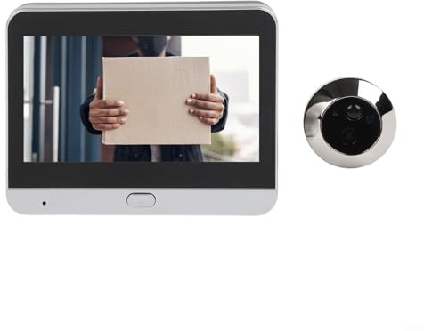 Spioncino digitale con monitor a colori da 4,3 pollici, grandangolo 1080p per visione notturna, sensore di movimento PIR, connettività wireless per la sicurezza domestica