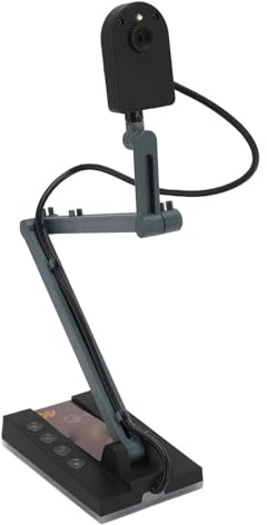 Cuifati 15 MP USB-Dokumentkamera för Klassrum, Hopfällbar Dokumentkamera med LED-ljus och Autofokus, 1080P 30Hz -utgång, Bärbar Dokumentwebbkamera för Lärare, Kompatibel med PC och Mac