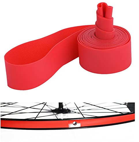 2Pcs Bike Tire Liner, Flat Proof Bicycle Tires Mountain Bike Inner Tube Tire Rim Strip Rim Tape Protection Pad Puncture Proof Belt (Size : 26inch)