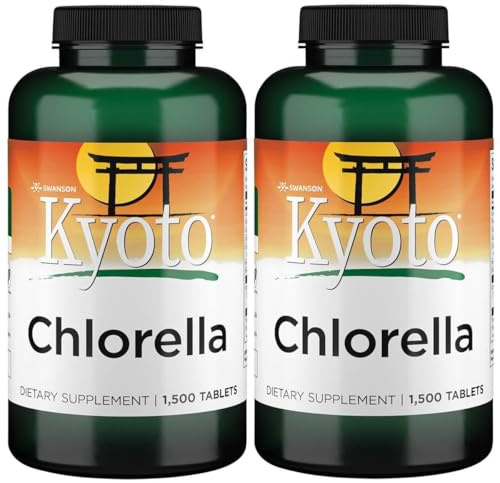 Swanson Chlorella 194 mg 1500 Tabs (2 Pack)