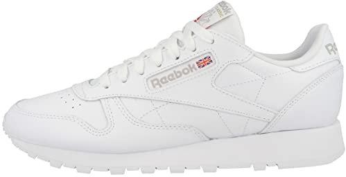 Reebok Unisex Classic Leather Sneaker,Ftwwht Ftwwht Pugry3,45.5 EU