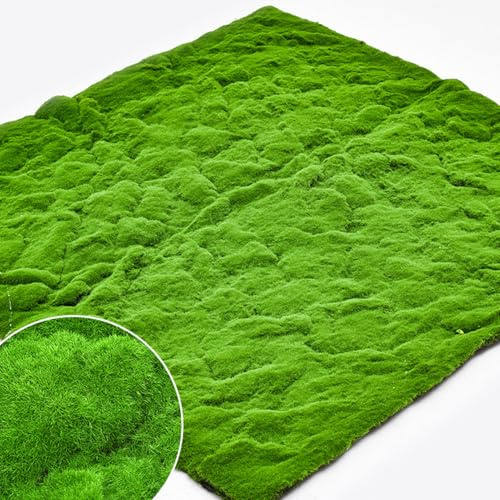 AGLZWY Künstliche Moosmatte Rasenteppich 3.28'X3.28', Künstliche Mooswand Hohe Dichte Und Haltbarkeit für Patio Balkon Außen Innen