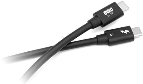 OWC 2M Thunderbolt 5 (USB-C) Cable,up to 80Gb/s of bi-Directional Data Speed, up to 120Gb/s for Higher Display Bandwidth, 240W