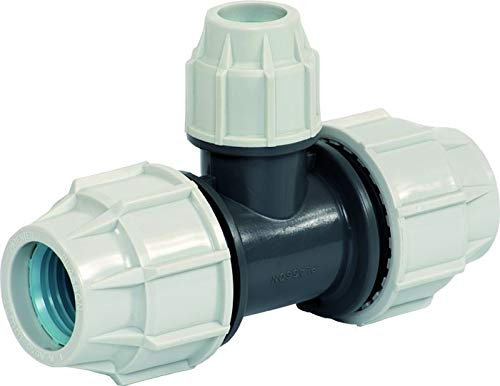 Plasson Klemmfitting Serie 18 - PE Rohr T-Stück reduziert (32 x 25 x 32 mm)
