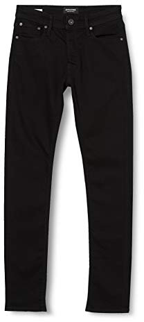 JACK & JONES Herren Slim Fit Jeans Glenn Skinny Tapered JJI Glenn ORIGINAL AM, Farben:Schwarz, Größe Jeans:32W / 30L