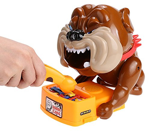 XLKJ Kinder Interaktives Spiel,Elektrisches Hunde Sound Brettspiel,Hund Knochen Vorsicht Spielzeug