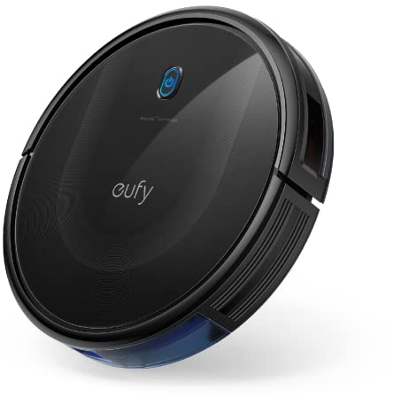 eufy Robot Vacuum 11S MAX, Super Thin, Powerful Suction, Quiet, Self-Charging Robotic Vacuum Cleaner, Cleans Hard Floors to Medium-Pile Carpets, Black
