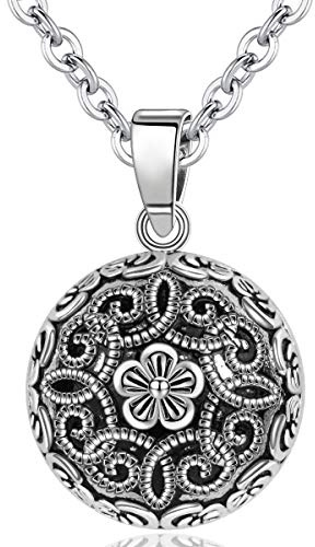 AEONSLOVE Llamador de Angeles Embarazada Collar Mujer Embarazada para Futuras Madres Colgante Llamador de Angel Vintage Regalos Mamas Embarazadas Primeriza